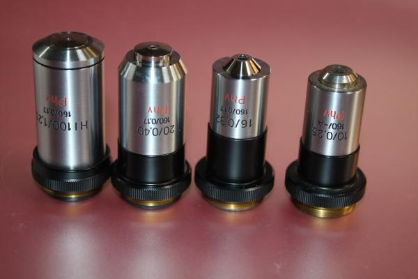 Zeiss Jena PHV Objektivsatz 10x/16x/20x/100x/ TL160