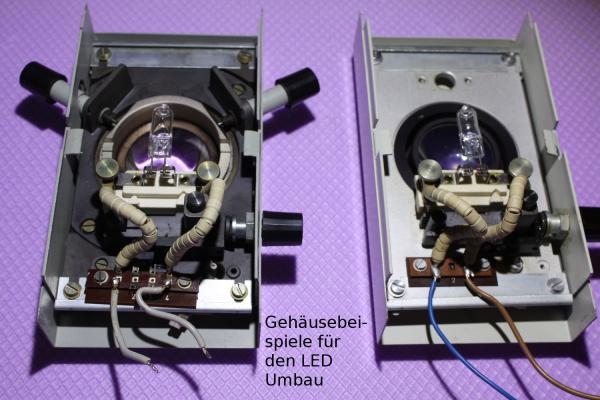 LED Umbausatz Universal für Zeiss Jena 50-100 Watt Gehäuse